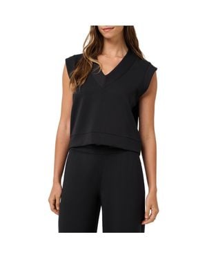 Travis Mathew Skyloft Soft V Neck Vest - Black