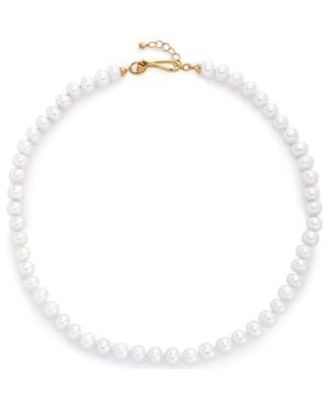 Monica Vinader Nomade Bold Pearl Necklace - White