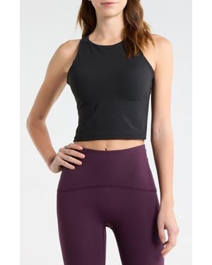 Spanx High Neck Crop Tank - Gray