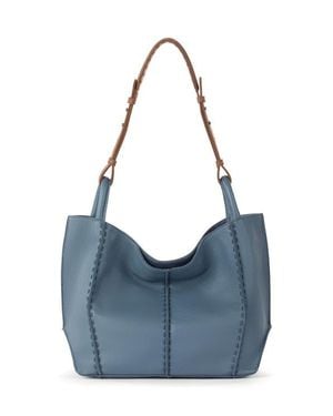 The Sak Los Feliz Medium Tote Leather Bag - Blue