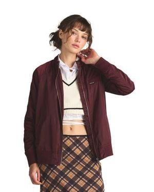 Members Only Satin Bomber Jacket - Purple