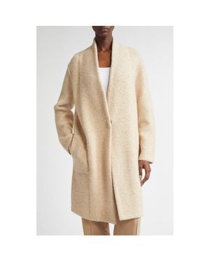 Vince Bouclé Cardigan Coat - Natural
