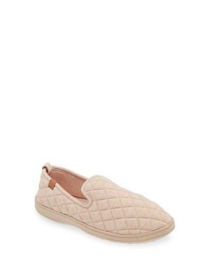 Acorn Lupine Quilted Slipper - Natural