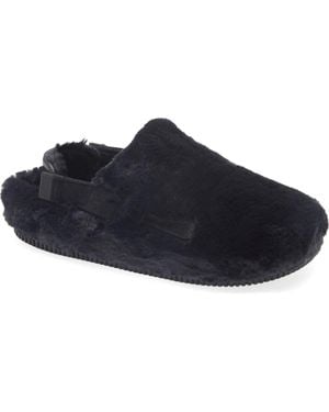 Nike Calm Faux Fur Mule - Blue