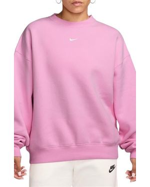 Nike Studio Fleece Oversized Sweatshirt - Pink