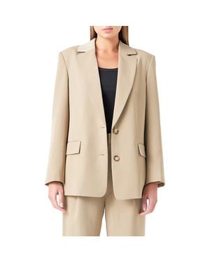 Grey Lab Oversize Blazer - Natural