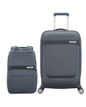 Samsonite Elevation Softside Backpack & Expandable Carry On 2-Piece Set - Blue