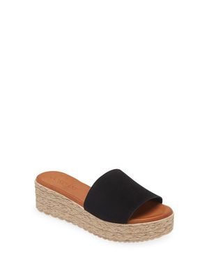 Cordani Bizzy Espadrille Platform Wedge Slide Sandal - Multicolor