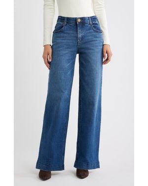 Wit & Wisdom Sam High Waist Wide Leg Jeans - Blue