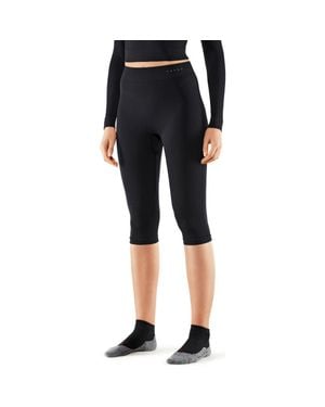 FALKE Maximum Warm 3/4 Base Layer Bottom - Black