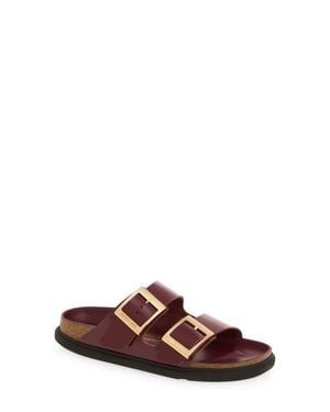 Birkenstock Arizona Droplet Buckle Slide Sandal - Brown