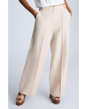 Kenneth Cole Pintuck Pleat Wide Leg Pants - White