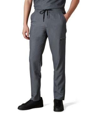 Members Only Hampton Open Bottom Scrub Pants - Blue
