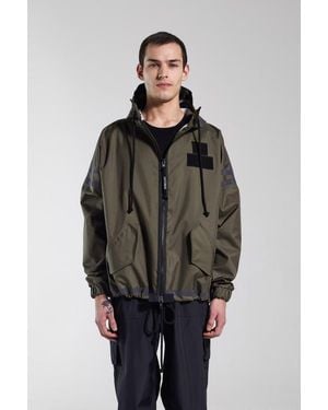 Stutterheim Forsa Full Zip Hooded Jacket - Green