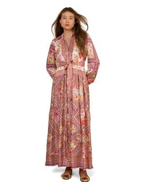 Hale Bob Nicandra Charmeuse Maxi Dress - Red