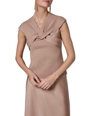 Donna Karan Crisscross Metallic Tank - Multicolor