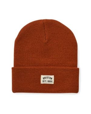 Brixton Cozy Acrylic Fisherman's Cuffed Beanie - Brown