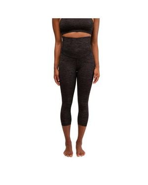 Modern Eternity Maternity Zara Seamless Yoga Maternity Capri - Black