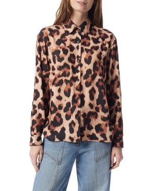 DO by Dee Ocleppo Yuna Leopard Print Button-Up Shirt - Multicolor