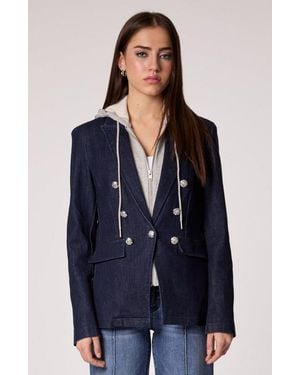 Blue Revival Hooded Helen Blazer - Blue