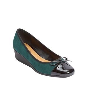 Comfortview The Jade Slip On Wedge - Blue