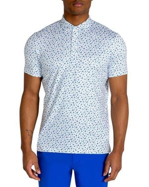 Redvanly Hyndford Floral Polo - Blue