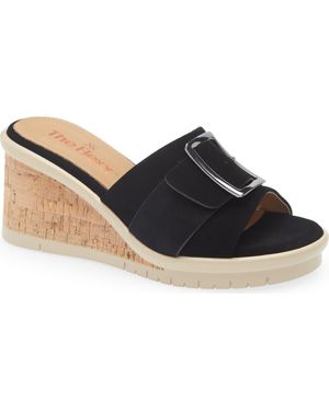 The Flexx Mara Platform Wedge Sandal - Blue