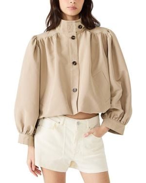 Steve Madden Deedee Blouson Jacket - Natural