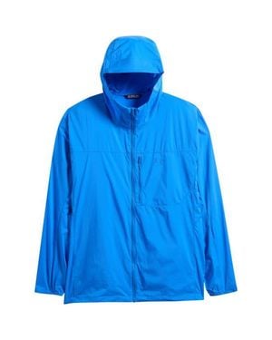 Arc'teryx Squamish Water Repellent Nylon Ripstop Hooded Jacket - Blue