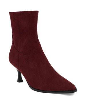 MIA Aletta Pointed Toe Bootie - Red