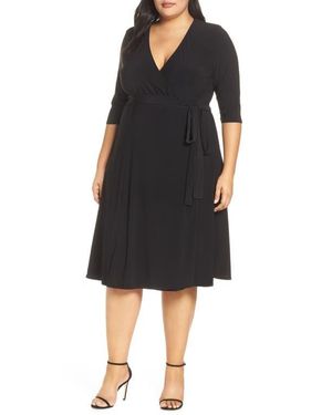 Kiyonna Essential Wrap Dress - Black