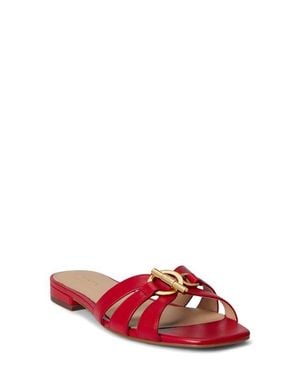 Ralph Lauren Blaike Slide Sandal - Red