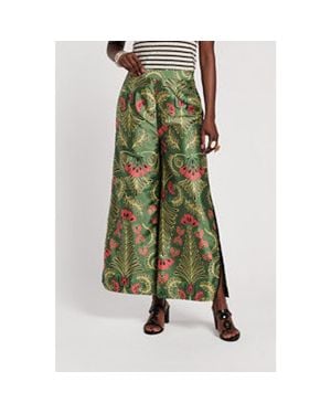 Frances Valentine Palazzo Canopy Pant - Green