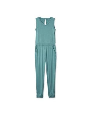 Lands' End Girls Casual Knit Jumpsuit - Blue