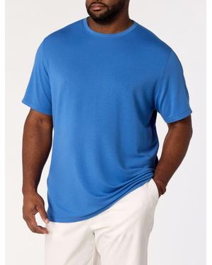 Oak Hill by DXL Big & Tall Luxury T-Shirt - Blue