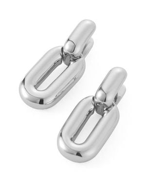 Jenny Bird Puffy Detachable Link Earrings - White