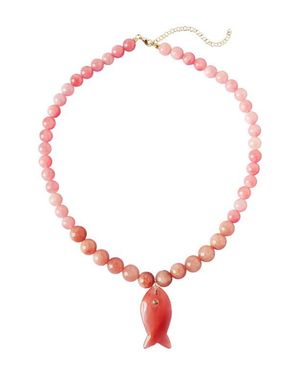 MacRae & Co Coral Bay Fish Pendant Necklace - Red