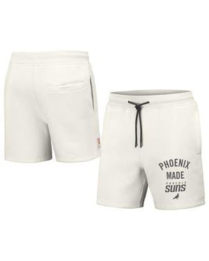 Staple Nba X Phoenix Suns Heavyweight Fleece Shorts - White