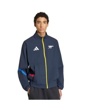 adidas Arsenal 2025/26 Club Anthem Full-Zip Jacket - Blue