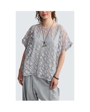Luukaa Solenne Layered Hybrid Top - Gray