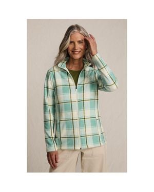 Lands' End Anyweather Fleece Full Zip Jacket - Green