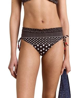 Damson Madder Mixed Dot String Bikini Bottoms - Multicolor