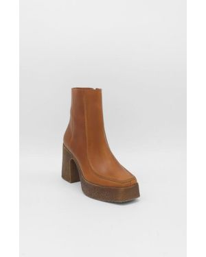 Stivali New York Agathe Platform Ankle Boots - White