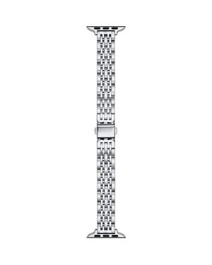 The Posh Tech Rainey Skinny Stainless Steel Apple Watch Watchband - Metallic