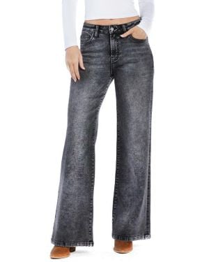 Wash Lab Denim Amelia High Waist Wide Leg Jeans - Blue