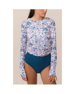 Nanis Ruched Sun Shirt - Blue