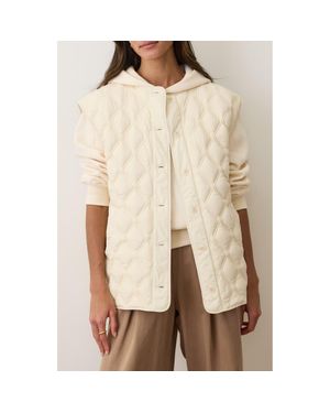 Marine Layer Marina Quilted Vest - Natural