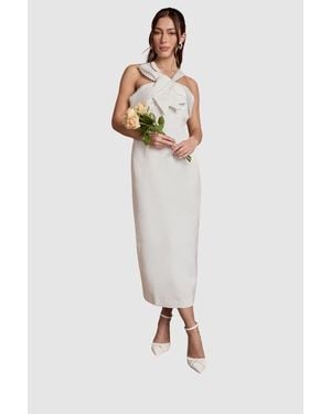 Coast Halter Neck Wedding Dress - White
