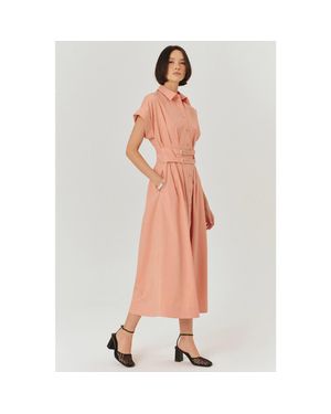 Exquise Samantha Midi Dress - Pink