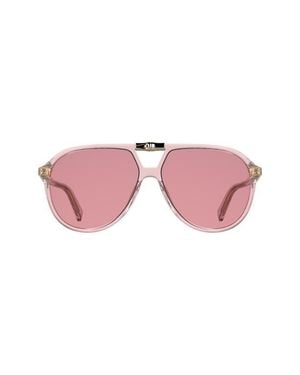 Longchamp Roseau 58Mm Aviator Sunglasses - Pink